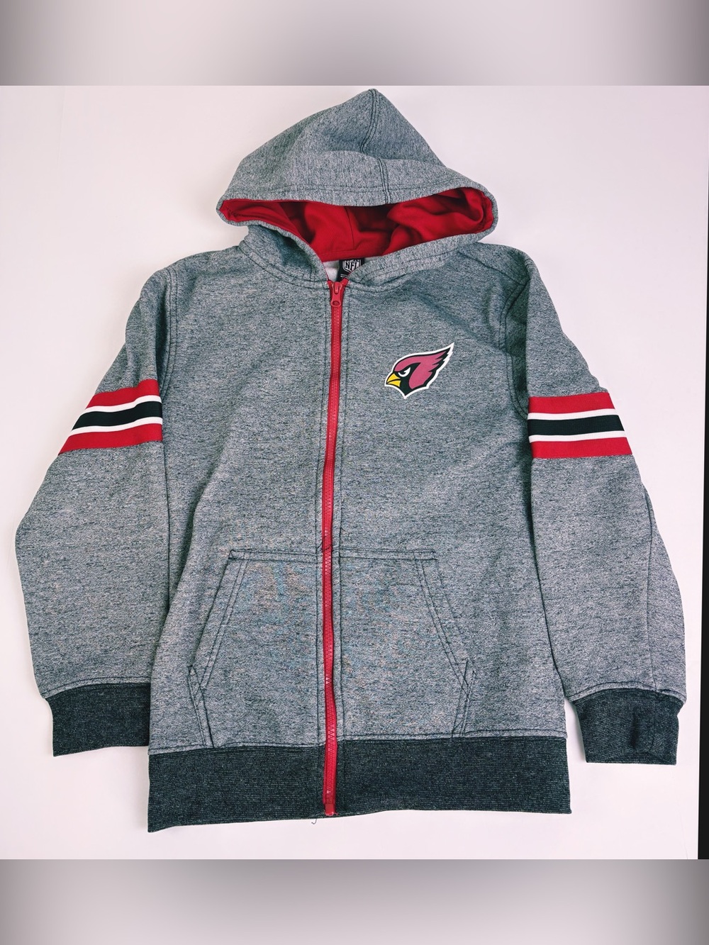 Arizona Cardinals Hoodie Youth 14/16 NFL
Full Zip Gray Fleece Team Apparel
